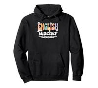 Groovy English Teacher Grammar Literature Reading School Pullover Hoodie