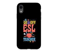 Groovy ESL Teacher 60s Throwback Day Peace Flower Case for iPhone XR