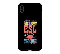 Groovy ESL Teacher 60s Throwback Day Peace Flower Case for iPhone XS Max