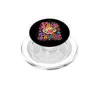 Groovy Face Painter Artist Retro Palette Brush PopSockets PopGrip for MagSafe