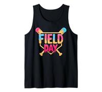 Groovy Field Day Student Boys Kids Baseball Ice Cream Drip Tank Top