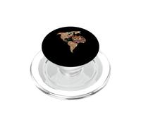 Groovy floral Together We Are America map unity PopSockets PopGrip for MagSafe