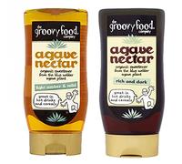 Groovy Food Co. Premium Agave Nectar | 1x Light & Mild 250ml | 1x Rich and Dark 250ml | Pack of 2