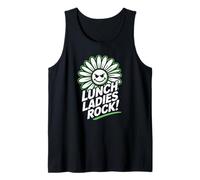 Groovy Food Service Team Lunch Lady Squad Cafeteria Crew Tank Top