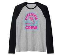 Groovy Food Service Worker Joins the Lunch Lady Squad Raglan Baseball Tee