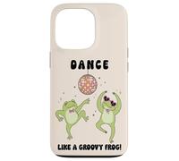 Groovy Frog Dance Cute Aesthetic Disco Animal Case for iPhone 13 Pro