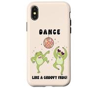 Groovy Frog Dance Cute Aesthetic Disco Animal Case for iPhone X/XS