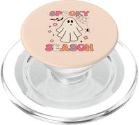 Groovy Halloween Cute Ghost Spooky Season PopSockets PopGrip for MagSafe
