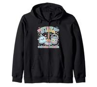 Groovy Happy Last Day Of School Custodian Life Zip Hoodie