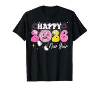 Groovy Happy New Year 2026 Disco Ball New Years Eve Party T-Shirt