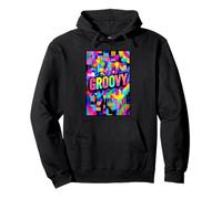 Groovy Hippie Colors Pullover Hoodie