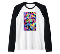 Groovy Hippie Colors Raglan Baseball Tee