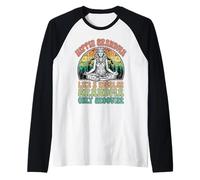 Groovy Hippie Grandma Yoga Groovier Grandmother Mothers Day Raglan Baseball Tee