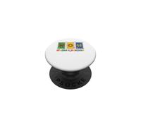 Groovy Hispanic Heritage Month Postage Stamps Design PopSockets Adhesive PopGrip