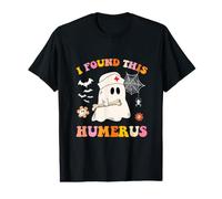 Groovy I Found This Humerus Ghost Nurse Halloween Costume Value Graphic T-Shirt