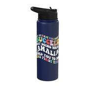 Groovy if At First You Don't Succeed Try Doing What Amalia Stainless Steel Insulated Water Bottle