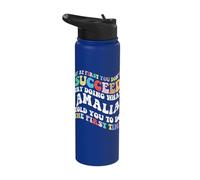 Groovy if At First You Don't Succeed Try Doing What Amalia Stainless Steel Insulated Water Bottle