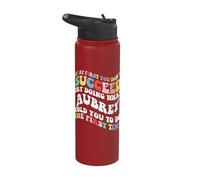 Groovy if At First You Don't Succeed Try Doing What Aubrey Stainless Steel Insulated Water Bottle