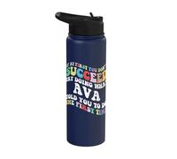 Groovy if At First You Don't Succeed Try Doing What Ava Stainless Steel Insulated Water Bottle