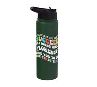 Groovy if At First You Don't Succeed Try Doing What Florence Stainless Steel Insulated Water Bottle