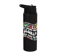 Groovy if At First You Don't Succeed Try Doing What Gloria Stainless Steel Insulated Water Bottle