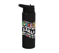 Groovy if At First You Don't Succeed Try Doing What Karla Stainless Steel Insulated Water Bottle