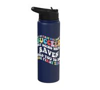 Groovy if At First You Don't Succeed Try Doing What Raven Stainless Steel Insulated Water Bottle