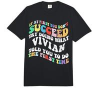 Groovy if At First You Don't Succeed Try Doing What Vivian Comfort Colors Adult Heavyweight T-Shirt