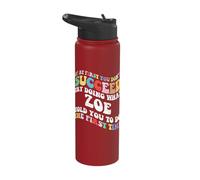 Groovy if At First You Don't Succeed Try Doing What Zoe Stainless Steel Insulated Water Bottle