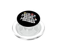 Groovy Im Angelica Doing Angelica Things Funny Mother's Day PopSockets PopGrip for MagSafe
