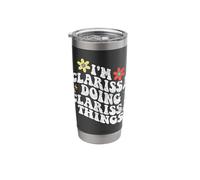 Groovy Im Clarissa Doing Clarissa Things Funny Mother's Day Stainless Steel Insulated Tumbler