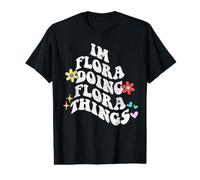 Groovy Im Flora Doing Flora Things Funny Mother's Day Value Graphic T-Shirt