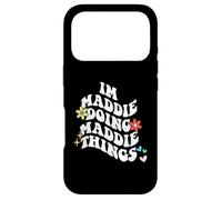 Groovy Im Maddie Doing Maddie Things Funny Mother's Day Case for iPhone 17 Pro