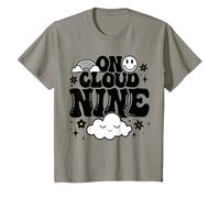 Groovy I'm On Cloud 9th Birthday 9 Years Old T-Shirt
