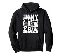 Groovy In My Camping Era Retro Summer Camper Women Pullover Hoodie
