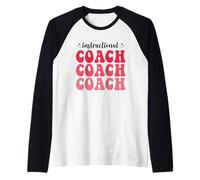 Groovy Instructional Coach Back To School Matching Group Raglan Baseball Tee