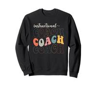 Groovy Instructional Coach Back To School Matching Group Sweatshirt