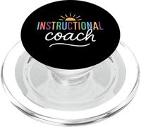 Groovy Instructional Coach Retro Academic Specialist Teacher PopSockets PopGrip for MagSafe