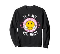 Groovy It's My Birthday Women Teens Girls Kids Retro Bday Sweatshirt