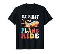 Groovy Kid My First Plane 1st Flying First a Flight Pilot T-Shirt
