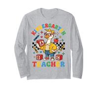 Groovy Kindergarten Teacher Duck Academic Team Long Sleeve T-Shirt