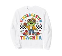 Groovy Kindergarten Teacher Frog Back To School Sweatshirt