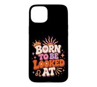 Groovy Leo Zodiac Retro Born To Be Looked At Astrology Case for iPhone 15 Plus