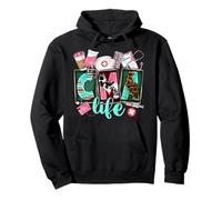Groovy Leopard CMA Life Certified Medication Aide Nurse Pullover Hoodie