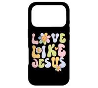 Groovy Love Like Jesus Religious God Christian Graphic Case for iPhone 17 Pro