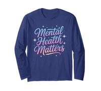 Groovy Mental Health Matters Anxiety Awareness Depression Long Sleeve T-Shirt