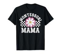 Groovy Montessori Mama Teacher Play is The Work of The Child T-Shirt
