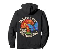 Groovy Mushroom Trippy Psychedelic Retro Graphic Design Pullover Hoodie