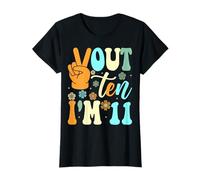 Groovy Out Ten I'm 11 Years Old 11th Birthday Girls T-Shirt
