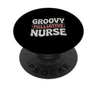 Groovy Palliative Nurse Hospice Care PopSockets Adhesive PopGrip
